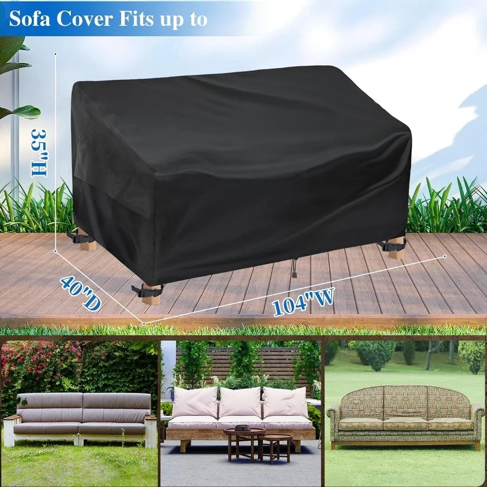 Black Outdoor Furniture Cover Waterproof
